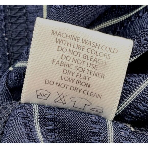 Monterey Club Striped Polo LG Woodloch Springs Logo Textured Jacquard Golf Wear - Picture 6 of 7